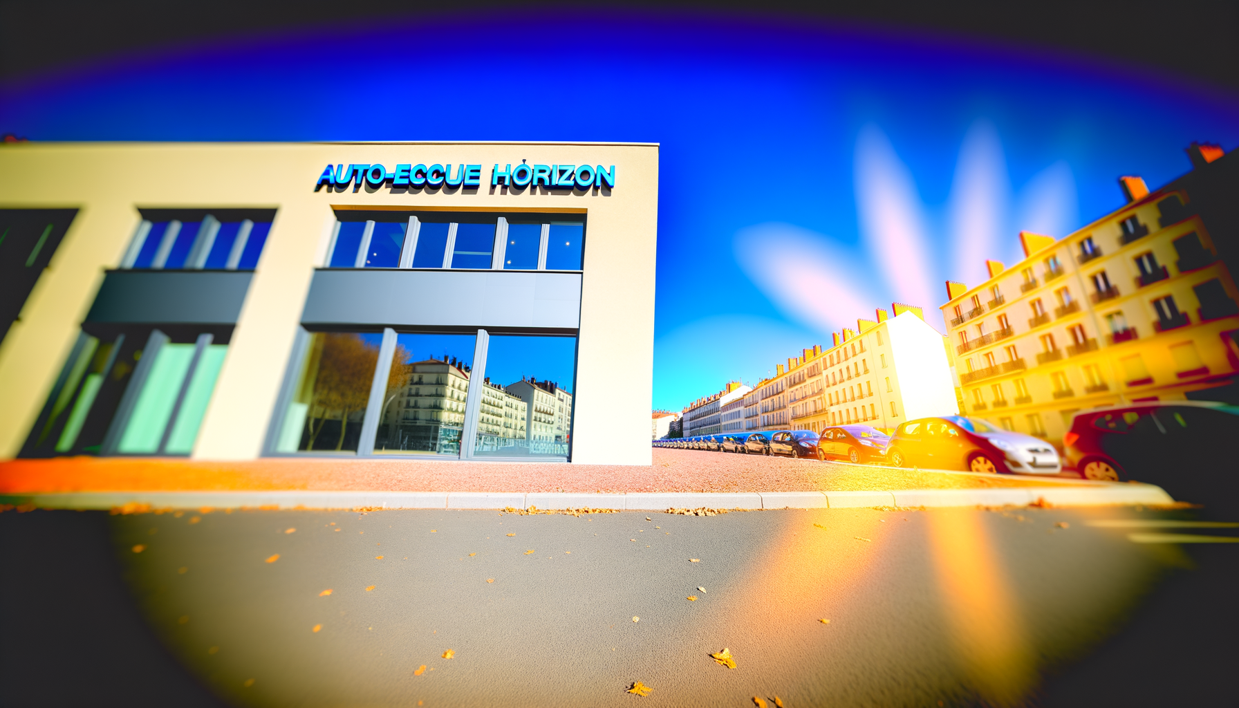Façade de l'auto-école Horizon à Lyon